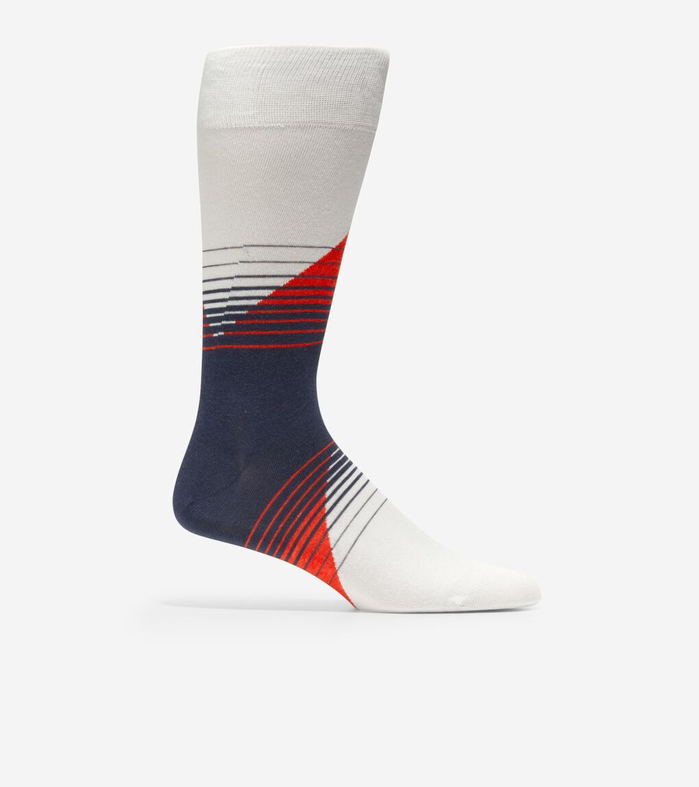 ダイアゴナル カラー ブロック クルー mens.