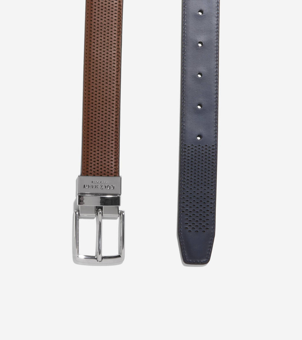 リバーシブル パーフォレイト ベルト mens