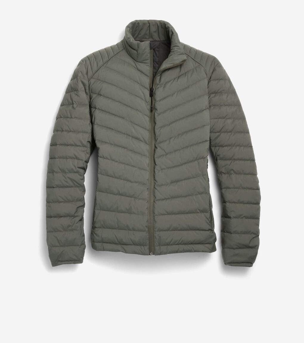 ストレッチキルテッドジャケット mens.