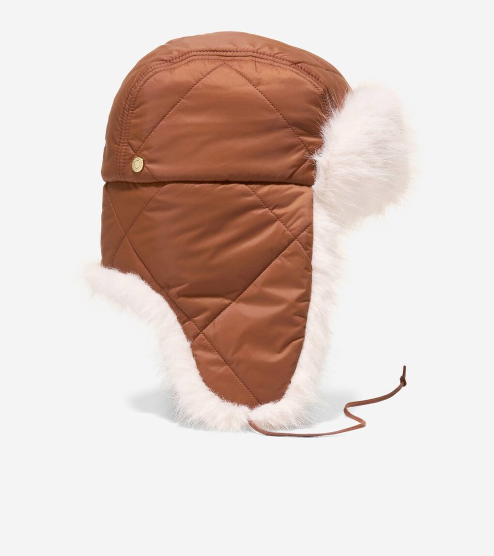キルティド パッファー ハット womens