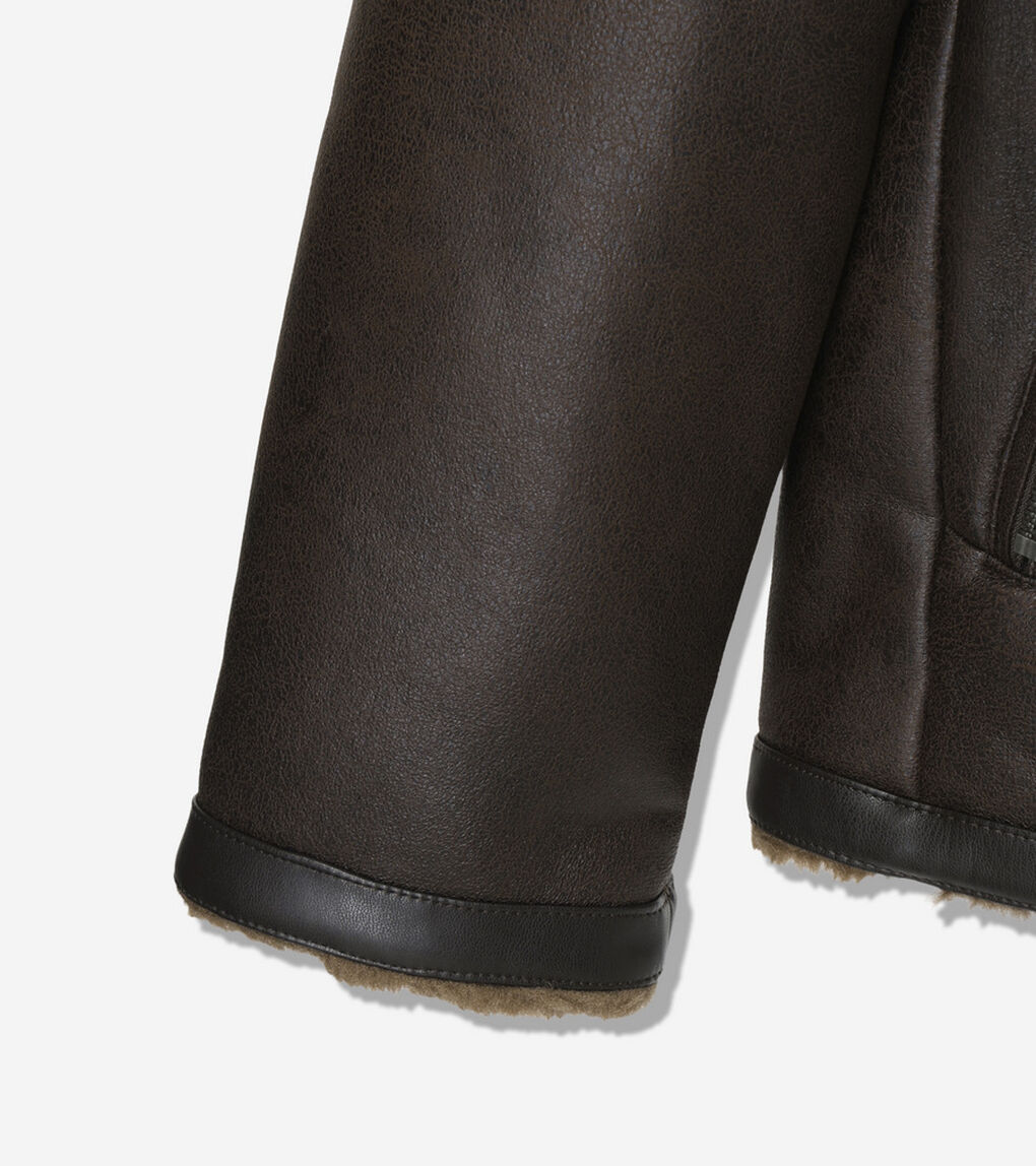 フェイク シアリング ジャケット mens