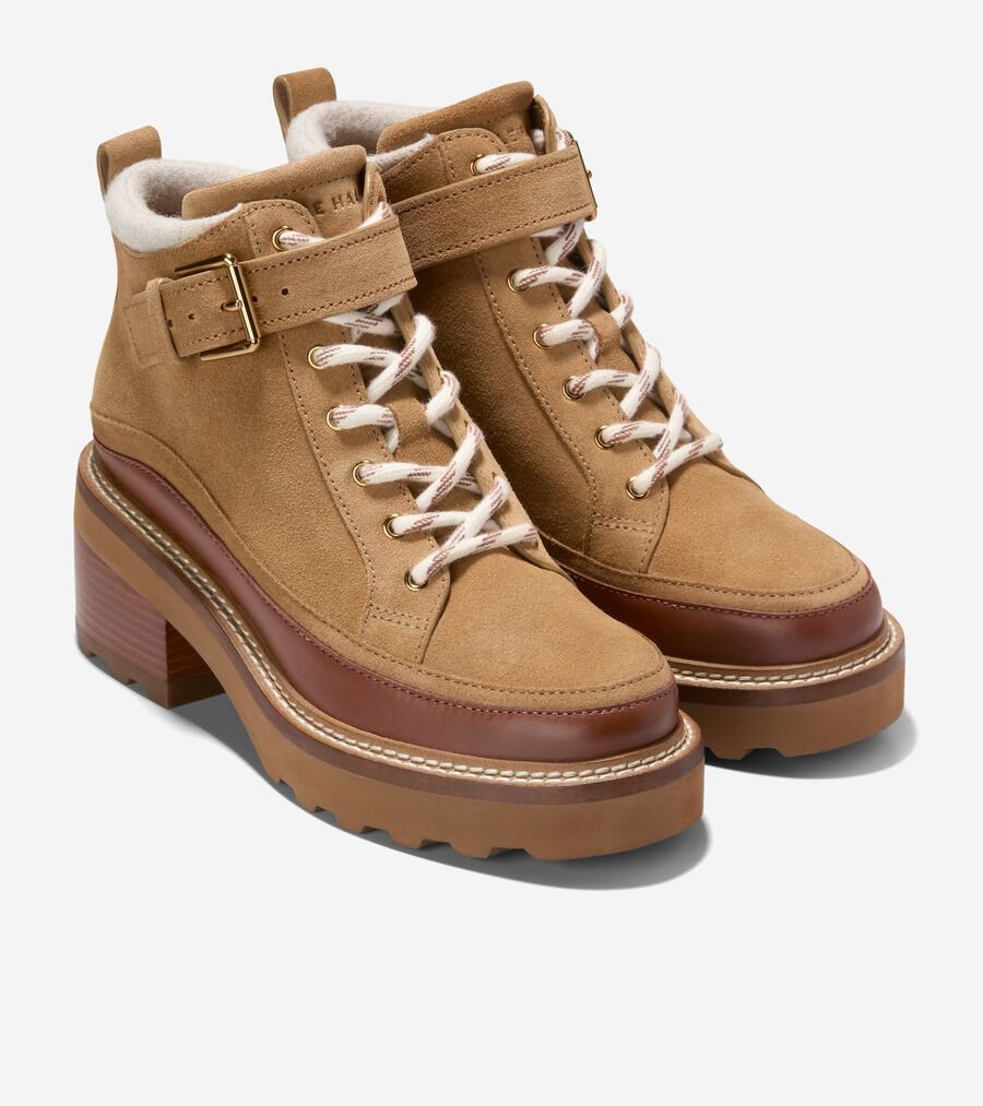 シブリー ウォータープルーフ レースアップ ブーティー womens 46000