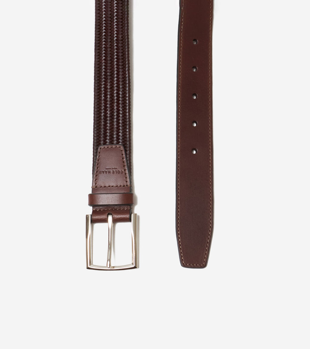 35MM レザー ストレッチ ブレイド ベルト mens.