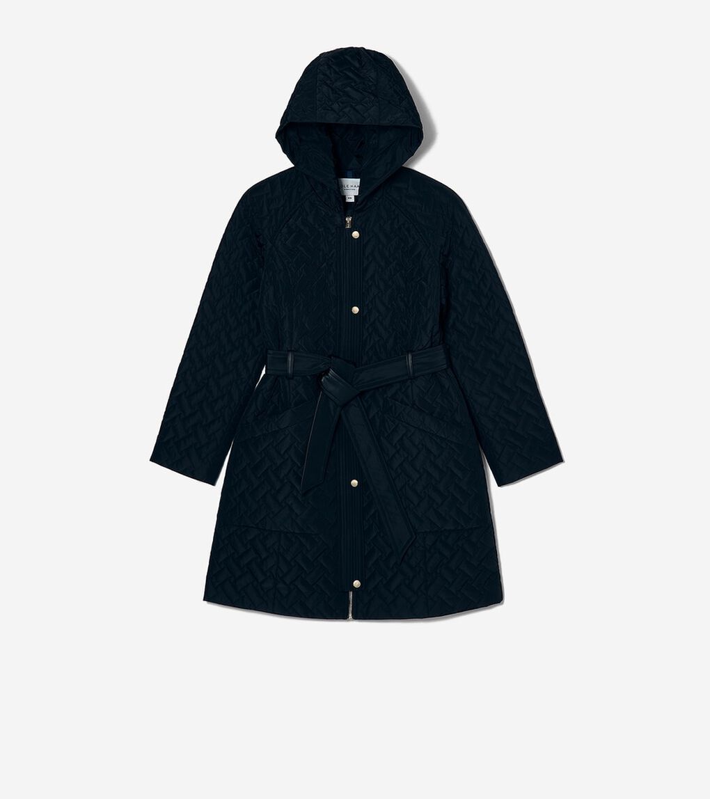 シグネチャー キルト ベルティド ジャケット womens