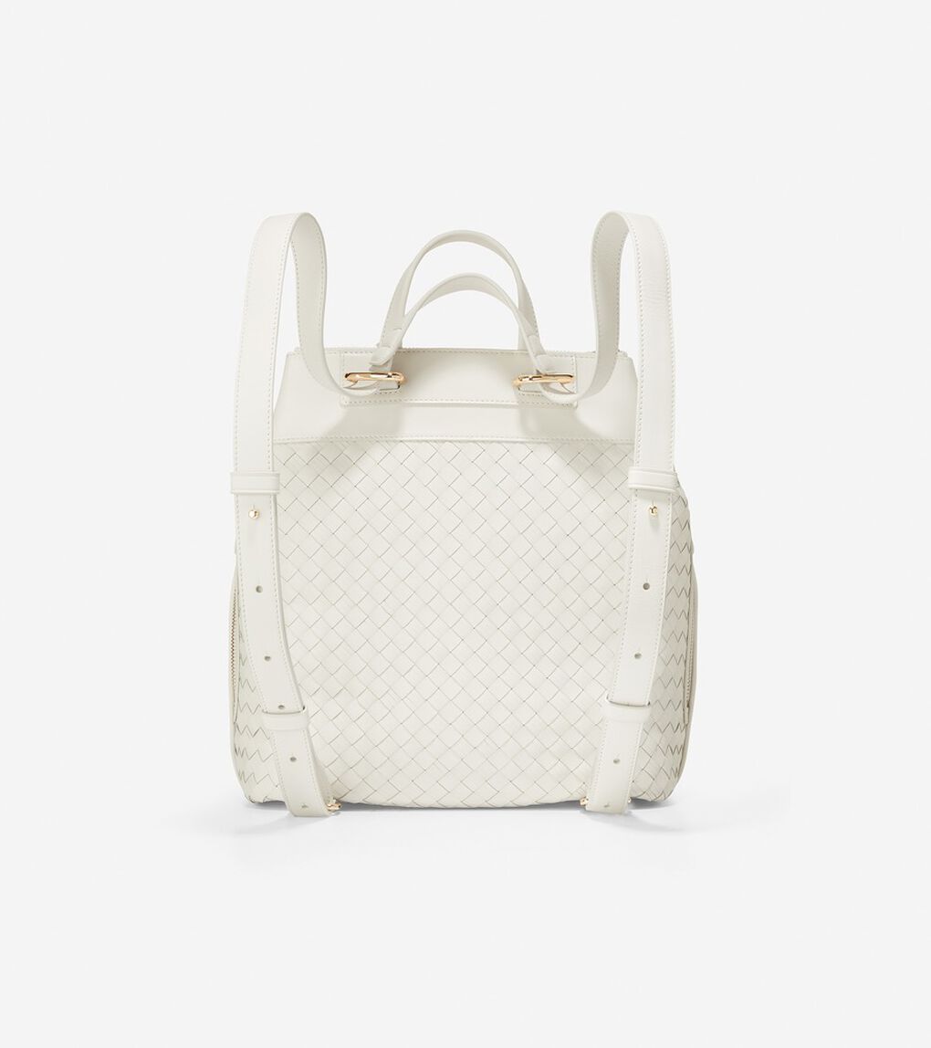 ウォーブン レザー ドローストリング バックパック womens.