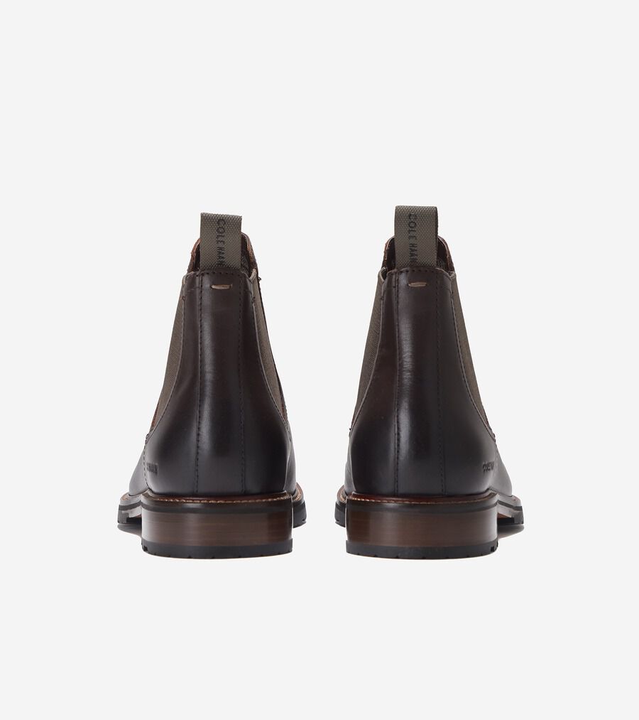 COLE HAAN マーシ― チェルシー ブーティー（ブラウンスエード） ホーソーン チェルシー ブーツ mens. 0.0 | COLE_HAAN