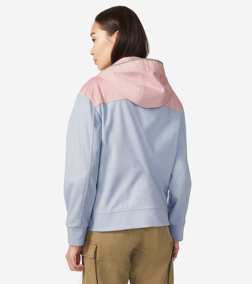 ゼログランド カラーブロック フーディー womens.