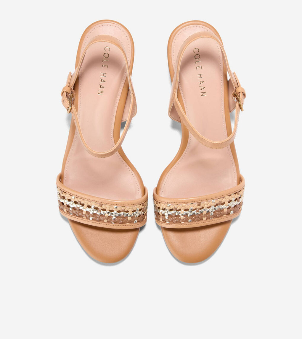 ジョージー ブロック ヒール サンダル 65MM womens.