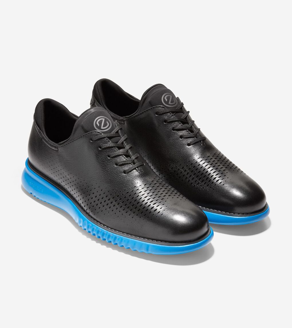 2.ゼログランド レーザー ウィングチップ オックスフォード ラインド mens.
