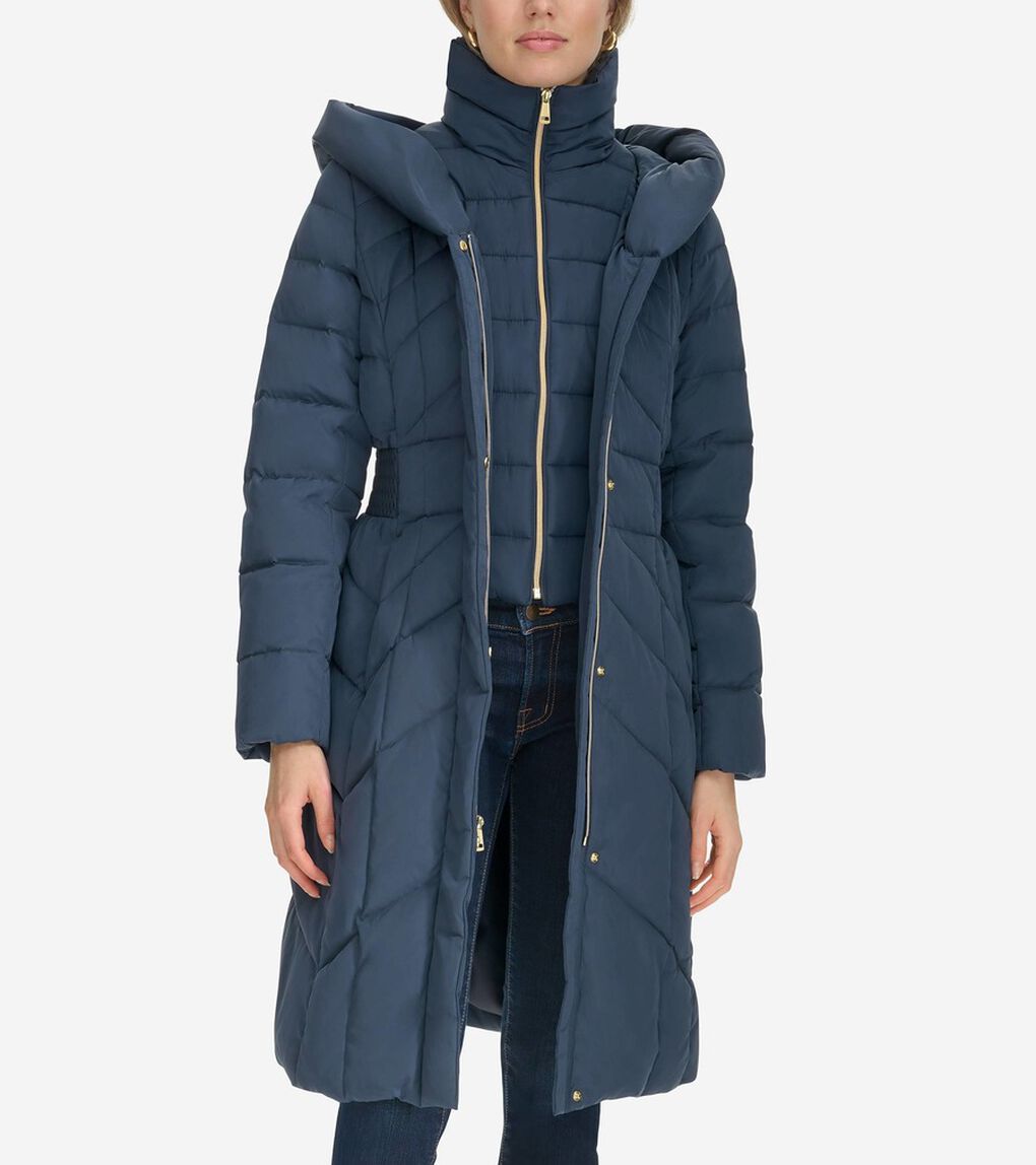 タフタ ダウンコート womens.