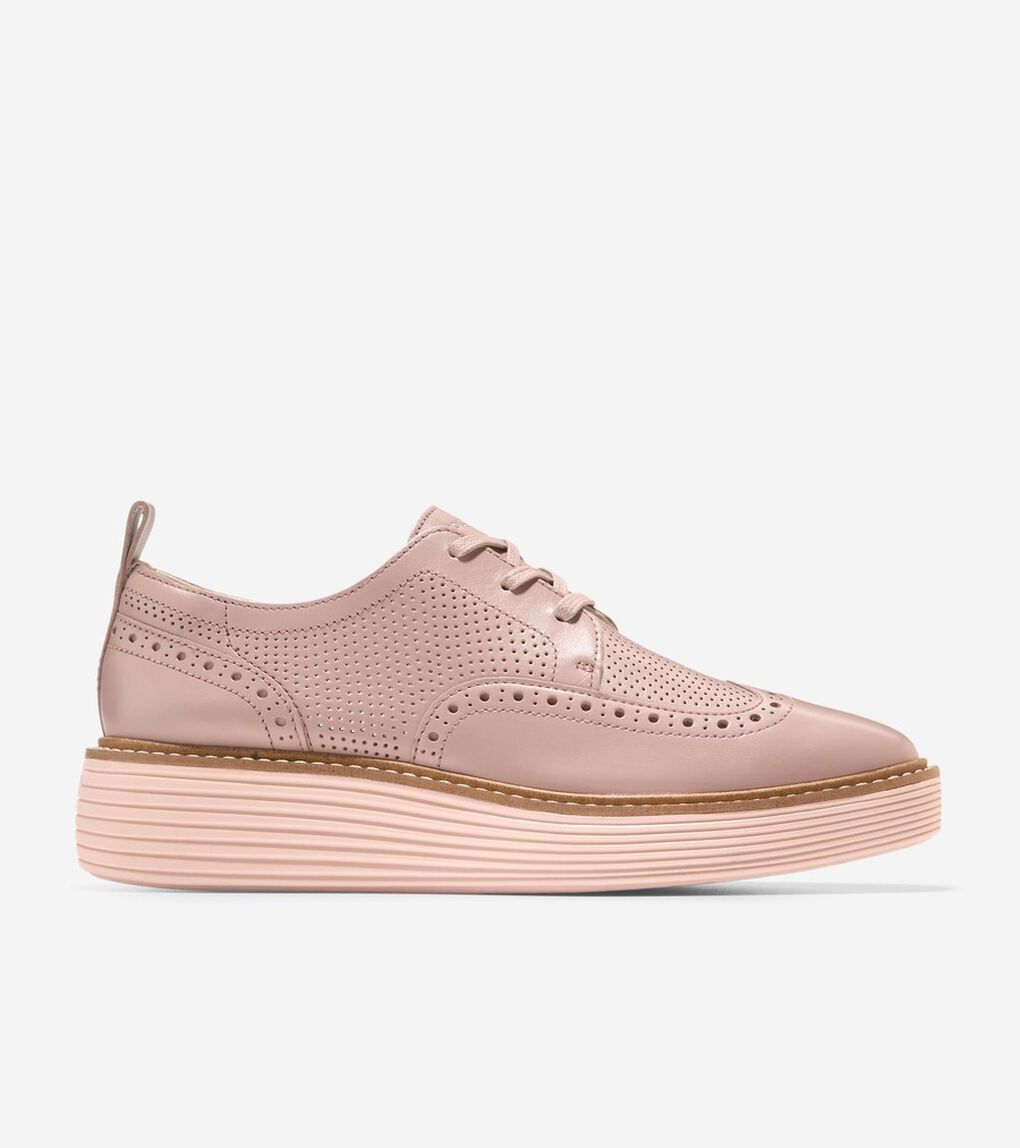 オリジナルグランド プラットフォーム ウィングチップ オックスフォード womens.