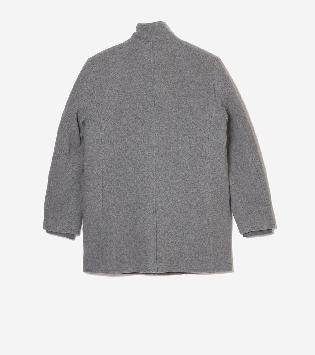 スタンドカラーカーコート mens.
