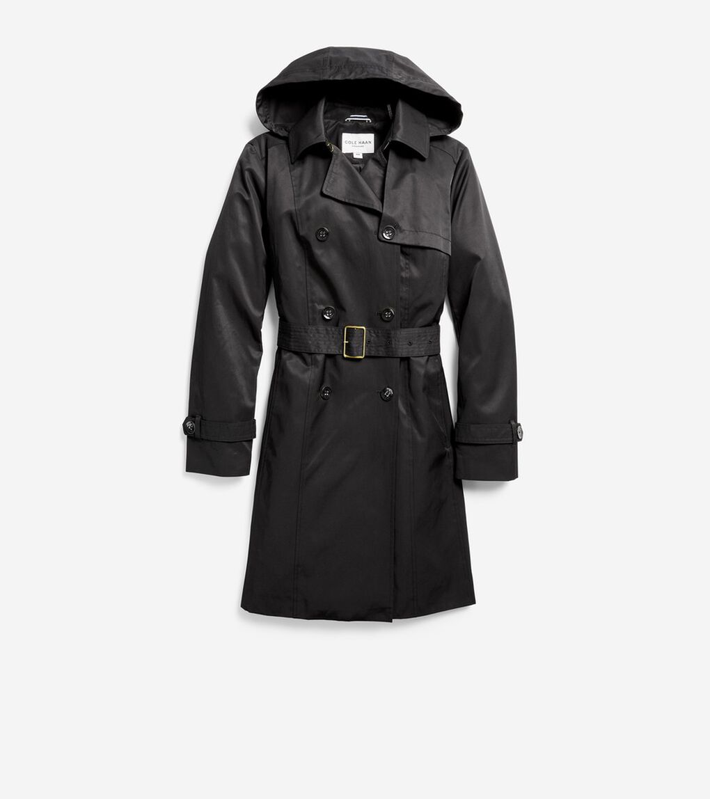 フーテッド トレンチ womens.