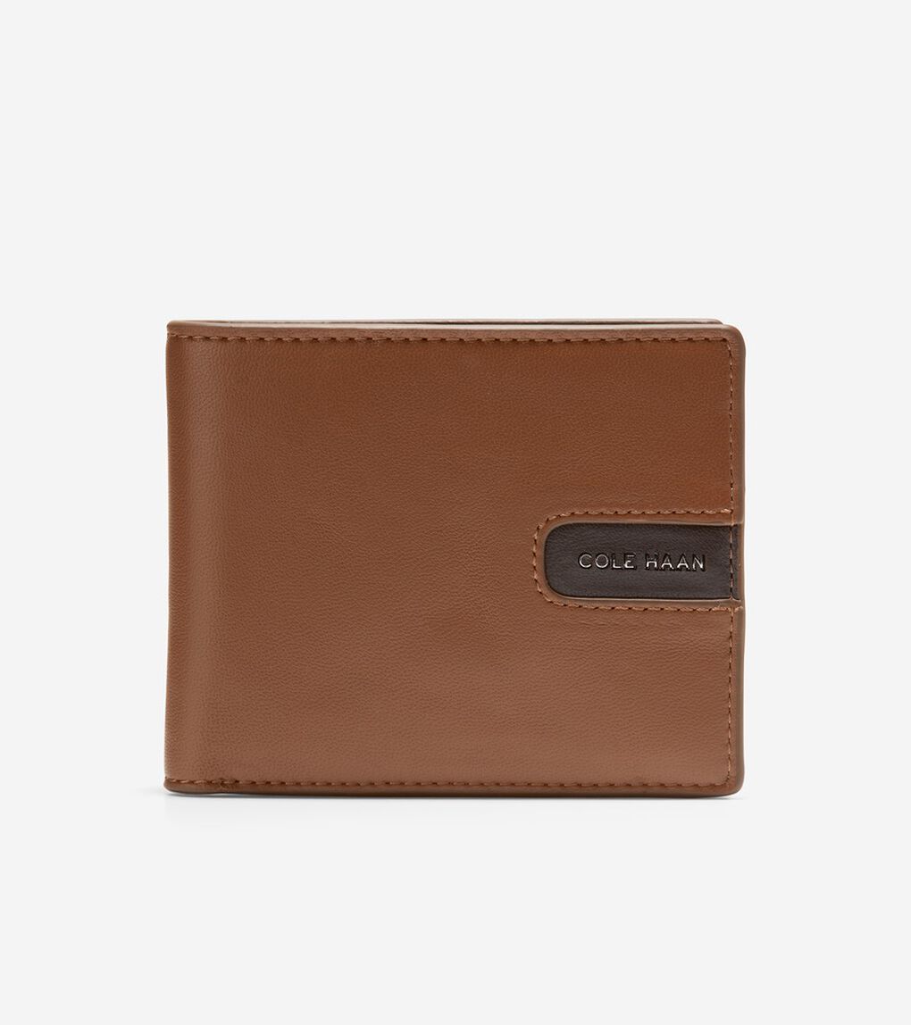 カラー ブロック ウォレット レザー キー フォブ ウィズ ロブスター クロウ クラスプ フォブ mens.