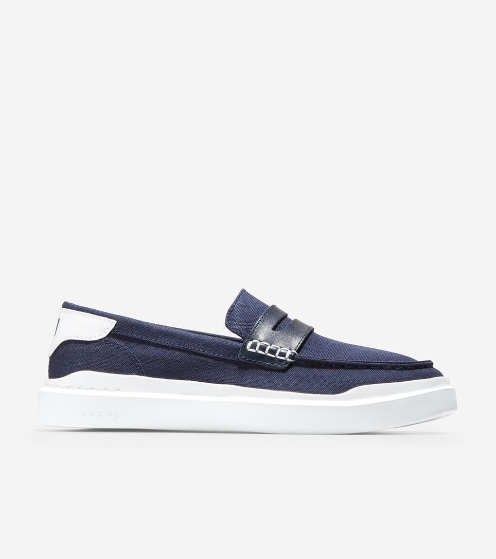 グランドプロ ラリー キャンバス ペニー ローファー womens.