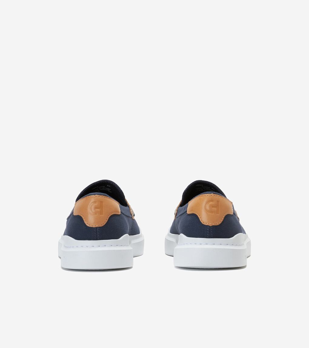 グランドプロ ラリー キャンバス ペニー ローファー mens.