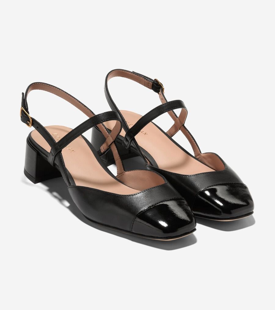 COLE HAAN ペラ ブロック ヒール スリングバック（トゥスカン） ペラ ブロックヒール スリング 35mm womens. 26000 | COLE_HAAN