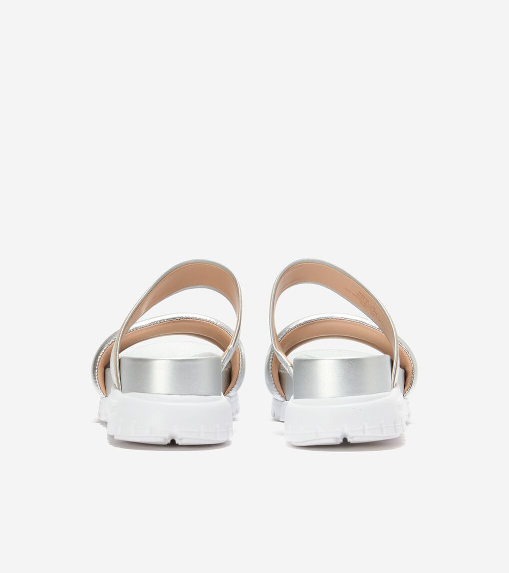 ゼログランド ダブルバンド スライド サンダル womens.