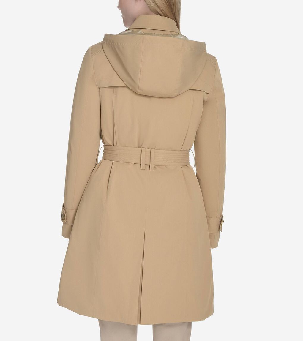 インシュレイティドツイルトレンチコート womens