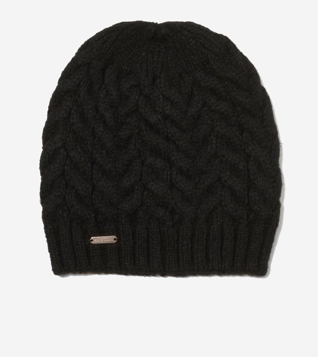 ウィッシュボーンケーブルビーニー womens.