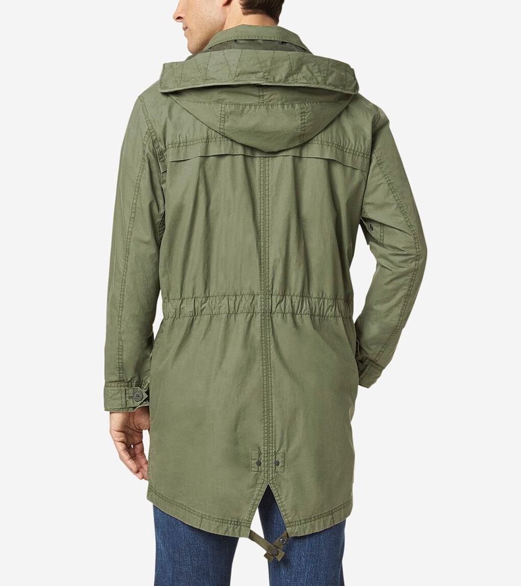 ウォッシュド コットン パーカー mens.