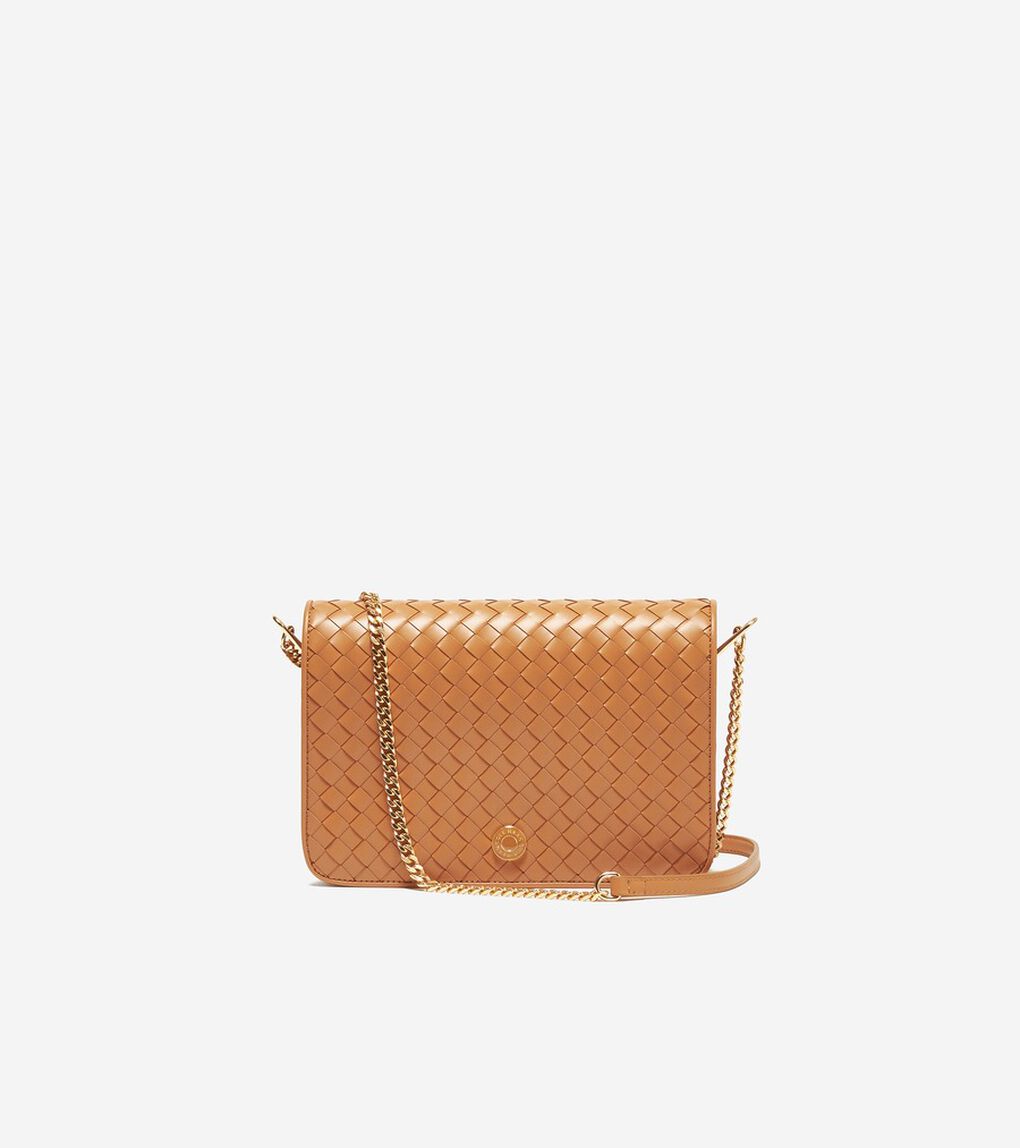 ウォーブン レザー クロスボディ womens.