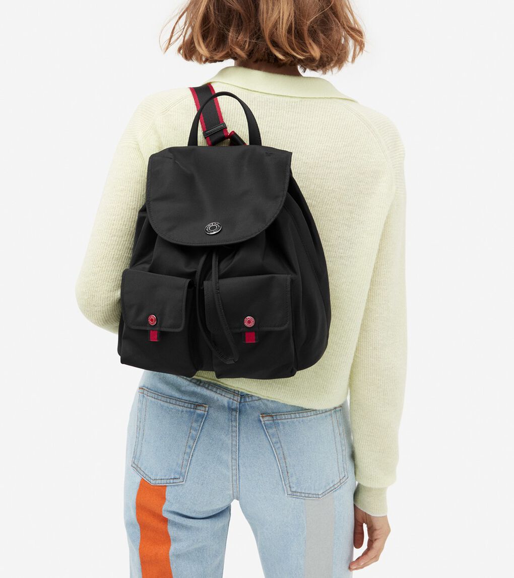 ナイロン フラップ バックパック womens.