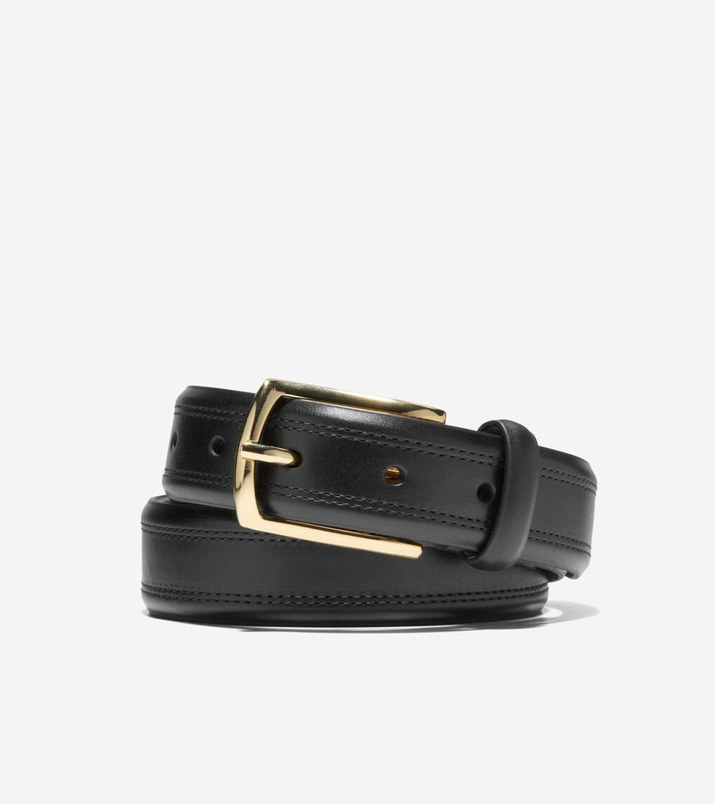 ダブルスティッチドレスベルト mens