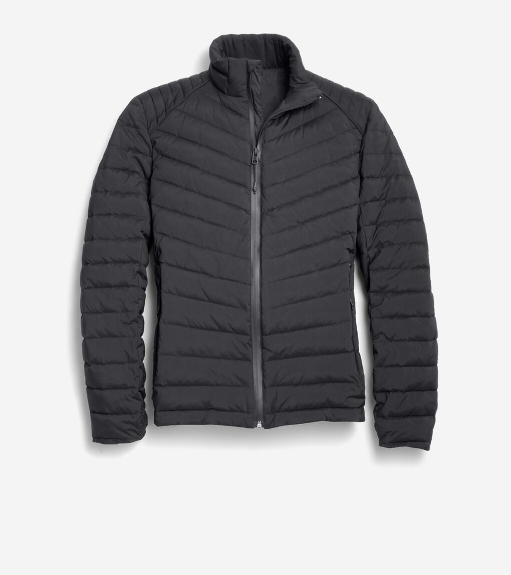 ストレッチキルテッドジャケット mens.
