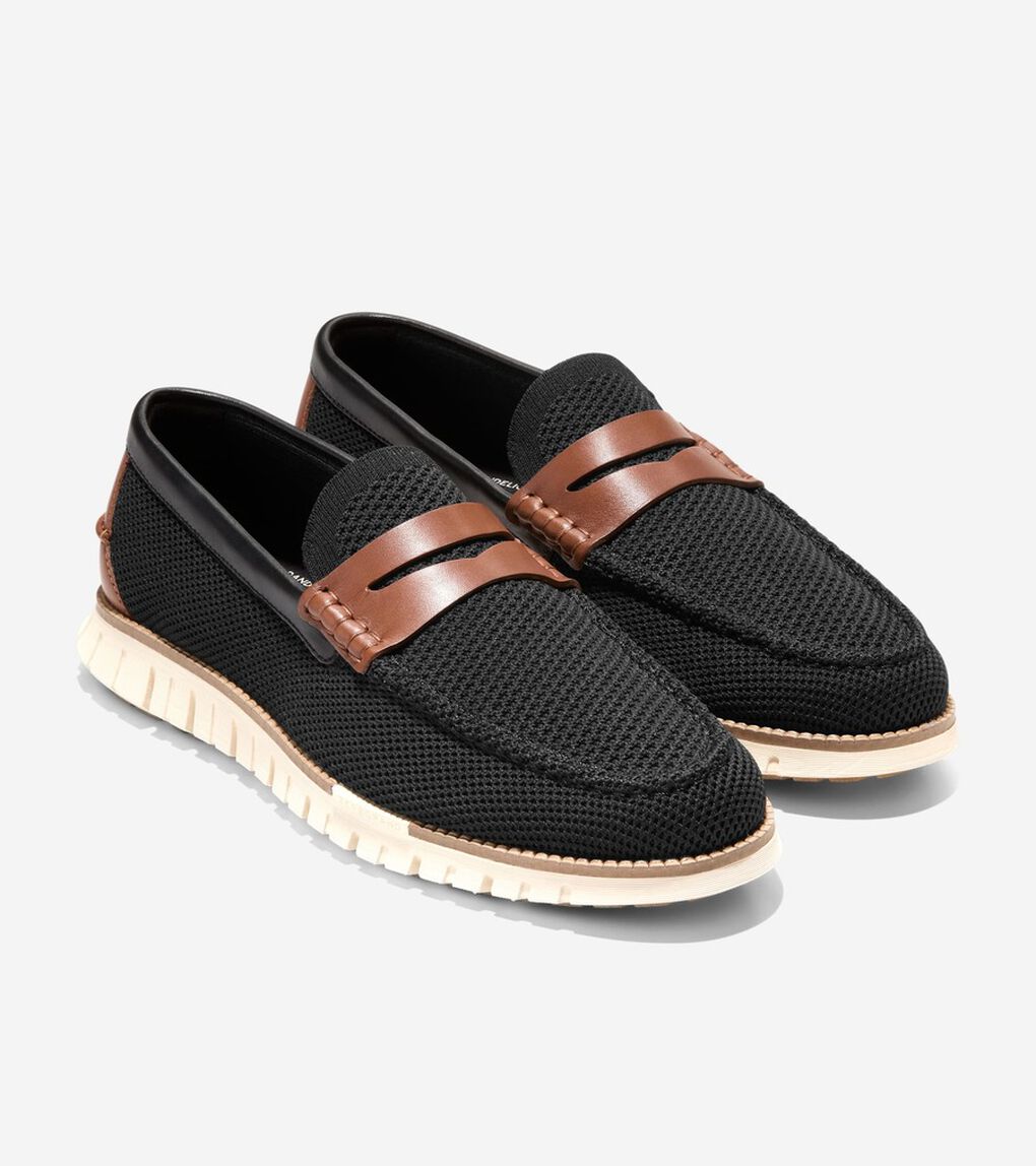 ゼログランド リマスタード スティッチライト ローファー mens