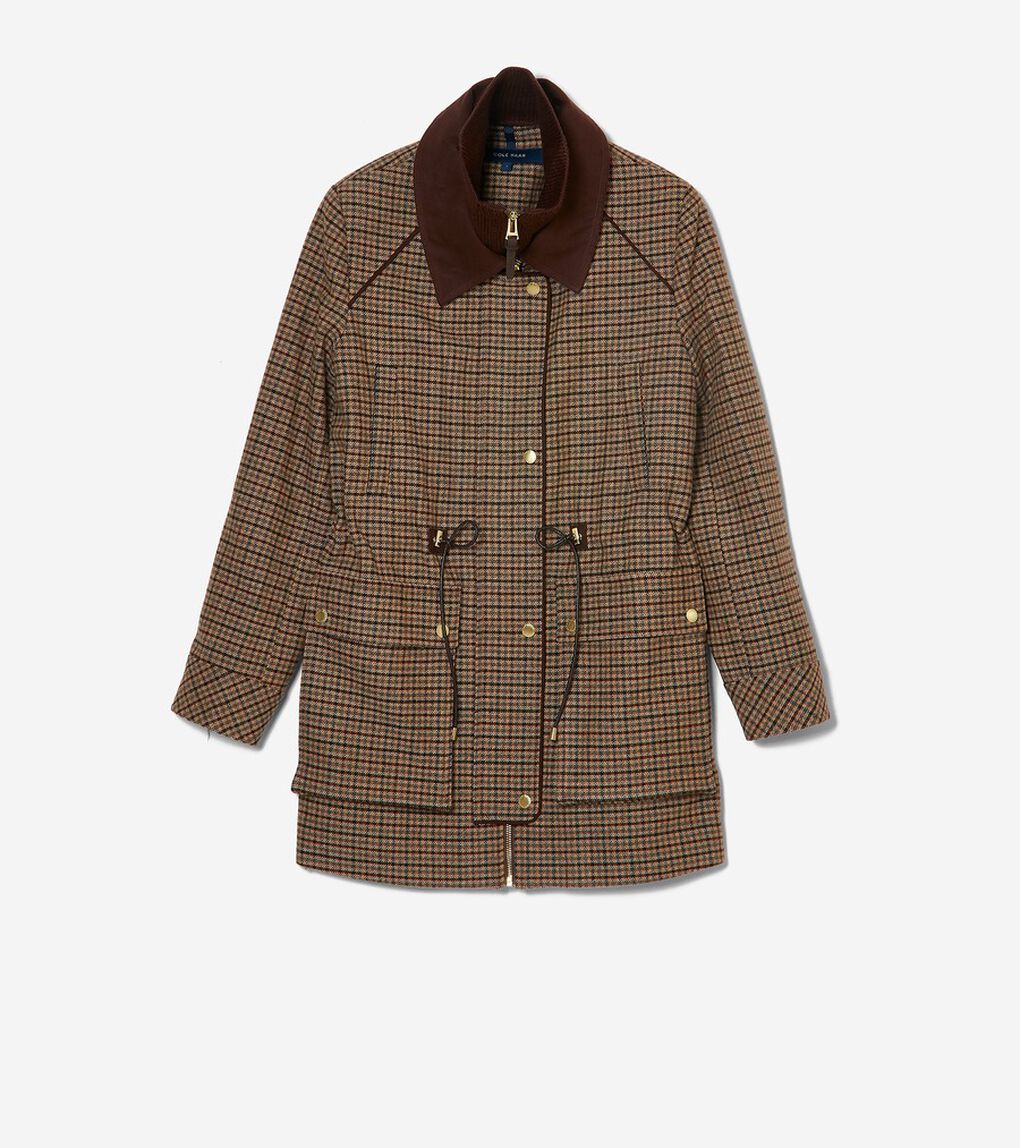 ハウンドトゥース ウール ハンター ジャケット womens