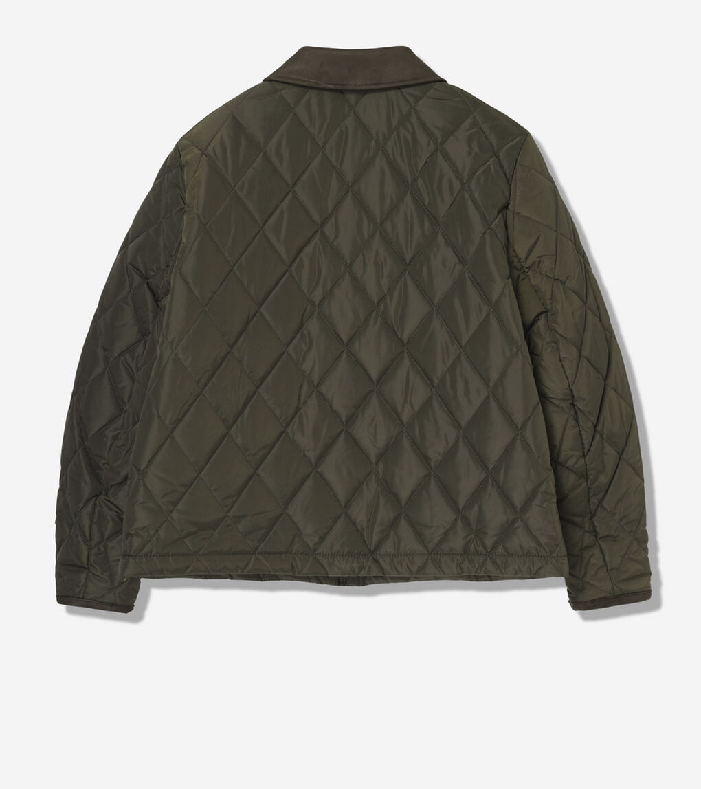 ダイアモンド キルテッド クロップド ジャケット womens.