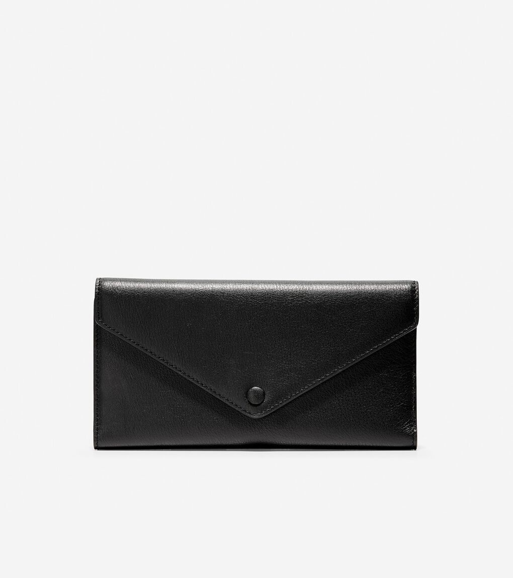 フラップ トライフォールド エンベロープ ウォレット womens.