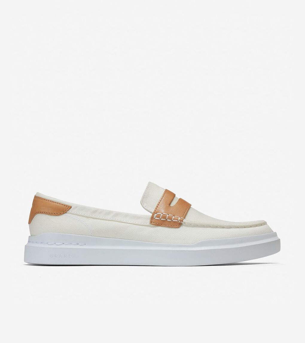 グランドプロ ラリー キャンバス ペニー ローファー mens.