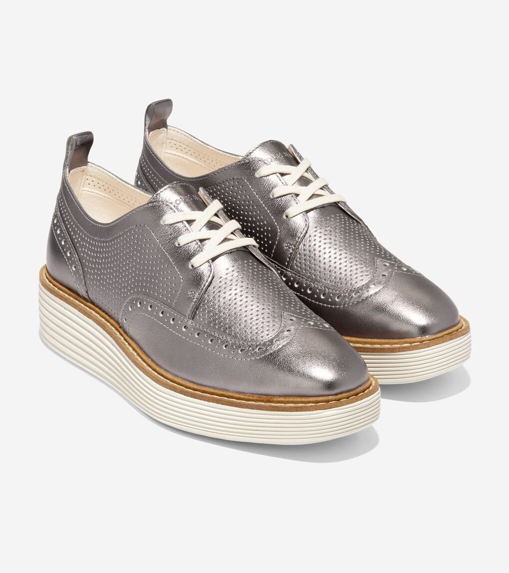 オリジナルグランド プラットフォーム ウィングチップ オックスフォード womens.
