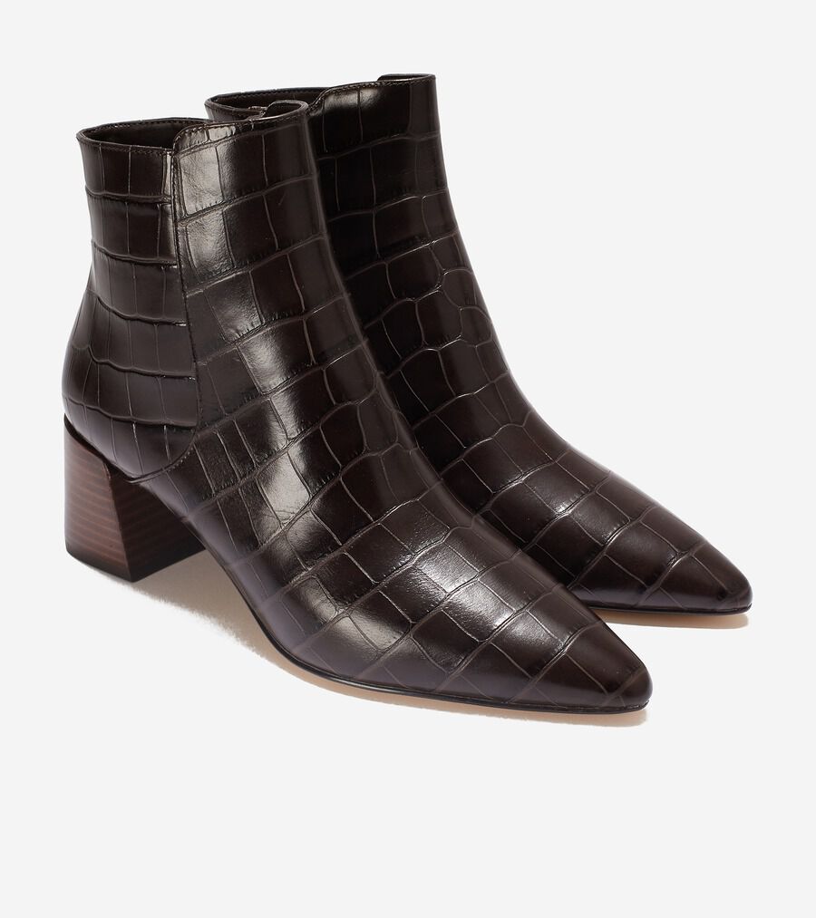 コールハーン COLE HAAN タホ フェザーフィール チェルシー ブーツ ブラック W25090 （レディース） 天然皮革 ショート ブ –  靴のシナガワ