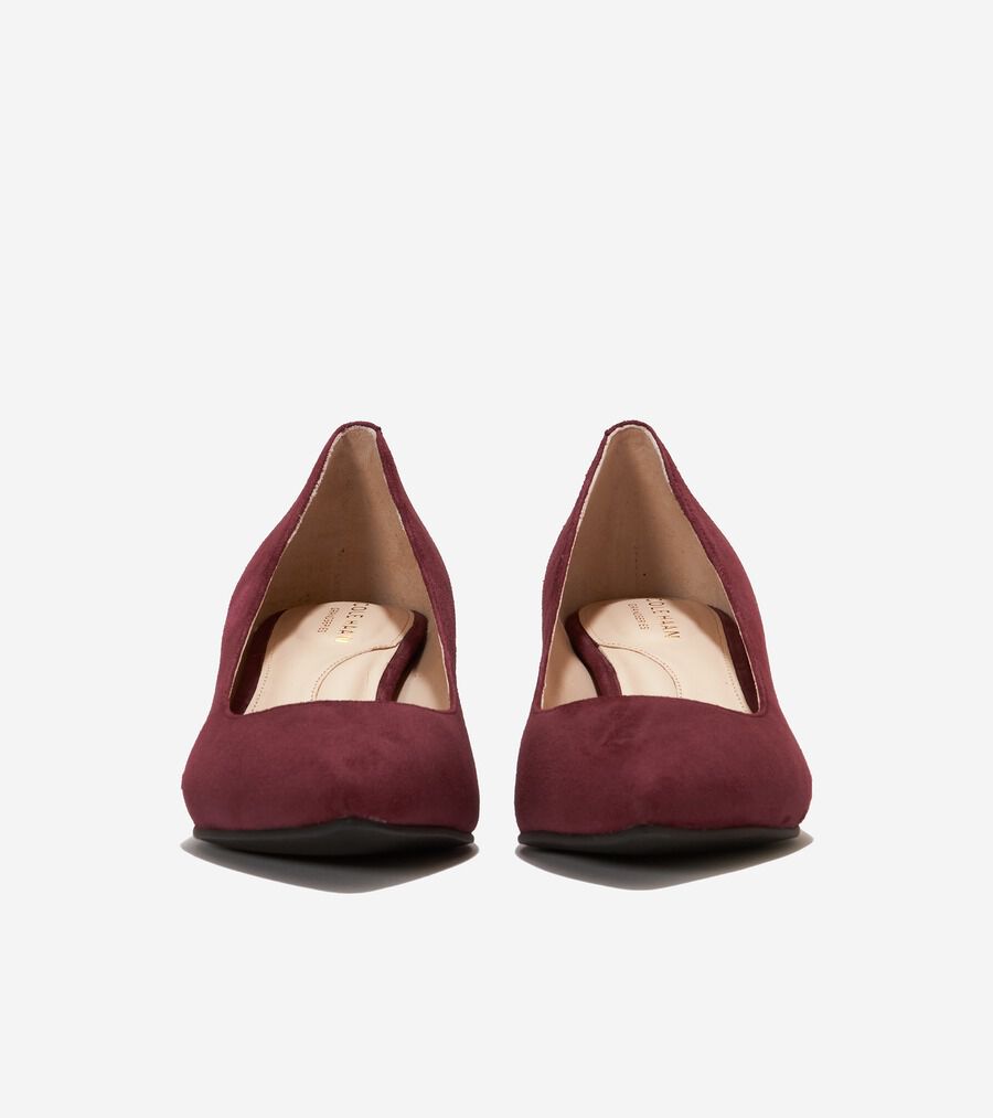 価格4・新品COLE HAAN・ブリジット・パンプWPブラックガーネット