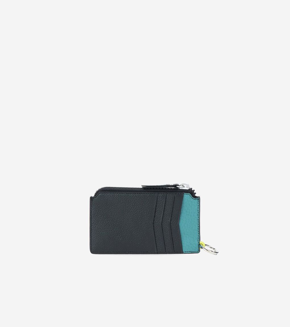 カラーブロック ジップ カード ケース mens.
