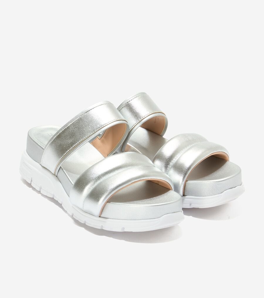 ゼログランド ダブルバンド スライド サンダル womens. 27000
