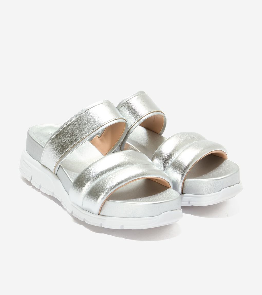 ゼログランド ダブルバンド スライド サンダル womens.