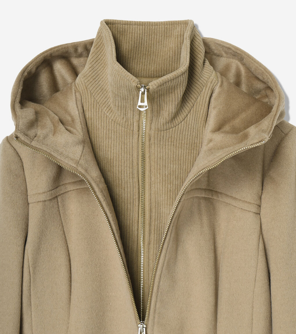 スリック ウール コート womens