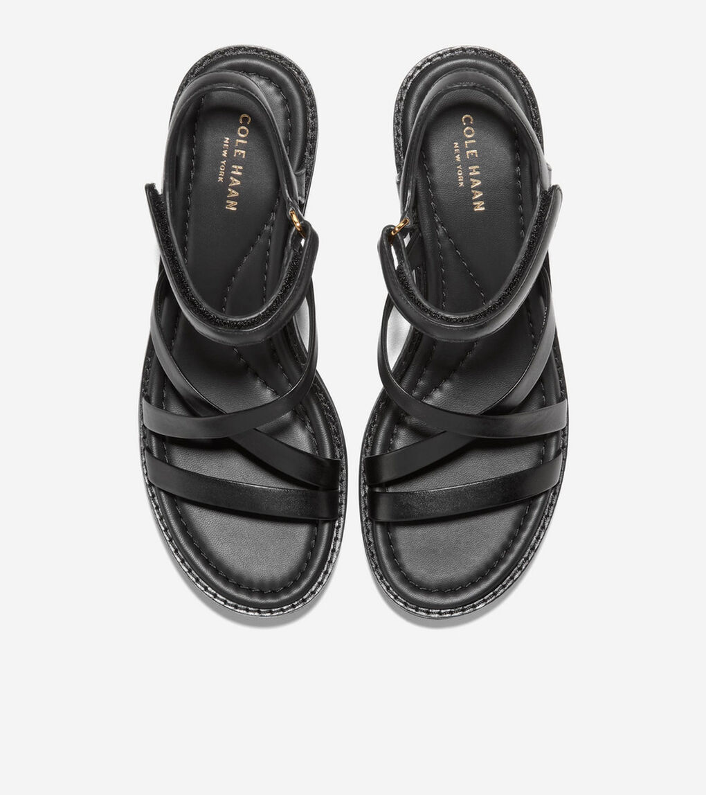 グランド アンビション アズーラ ストラッピー ウェッジ サンダル womens