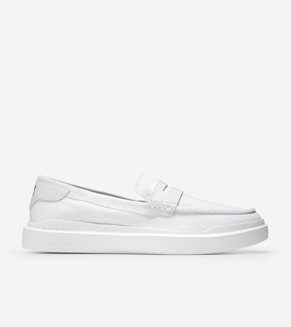 グランドプロ ラリー キャンバス ペニー ローファー womens.