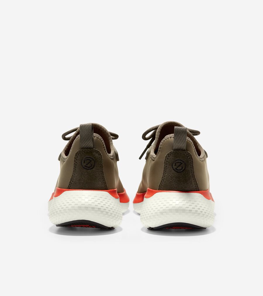 COLE HAAN シルバー レースアップスニーカー ゼログランド チェンジペース レースアップ スニーカー mens