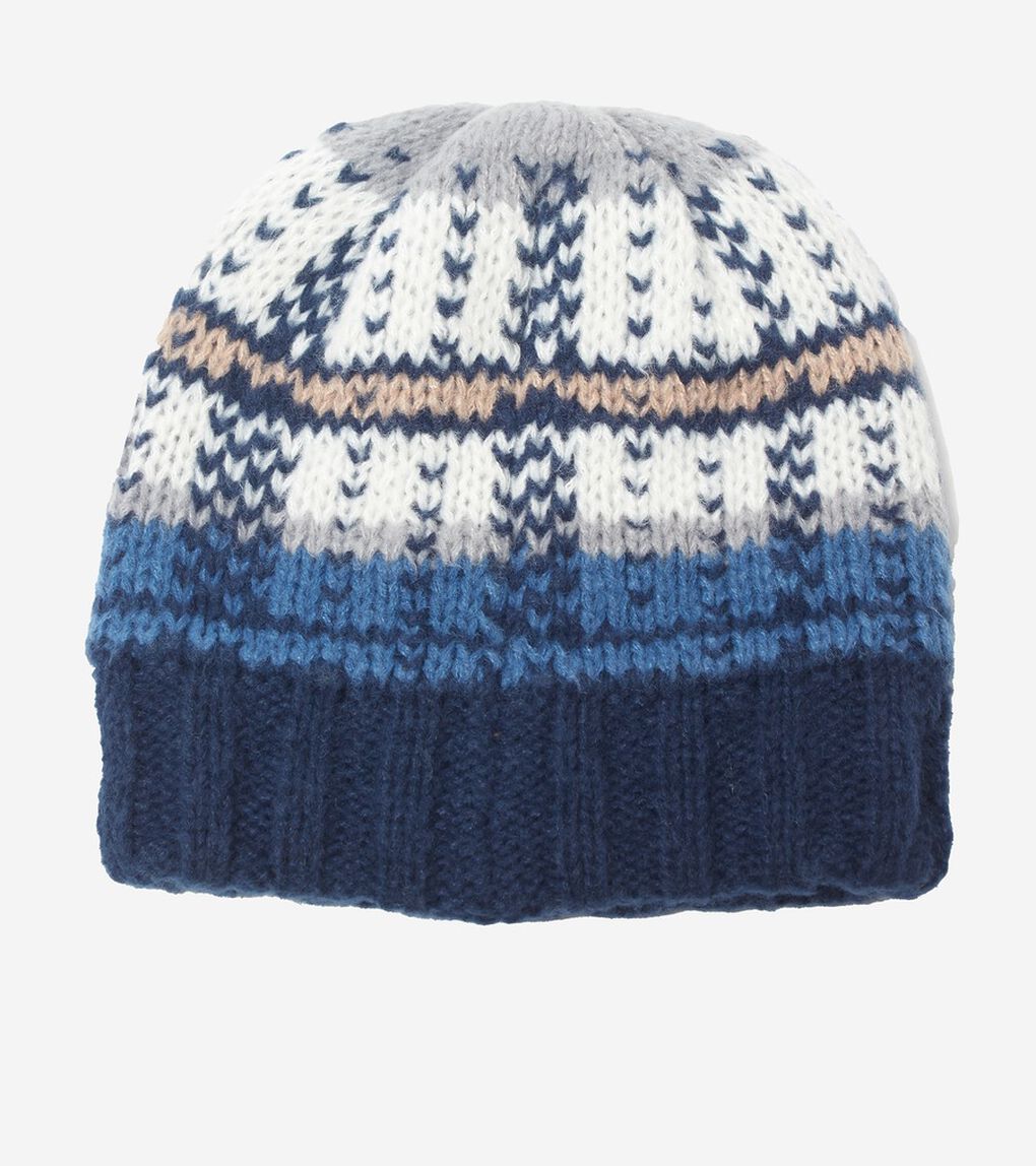 プレイド カラーブロック ハット womens.