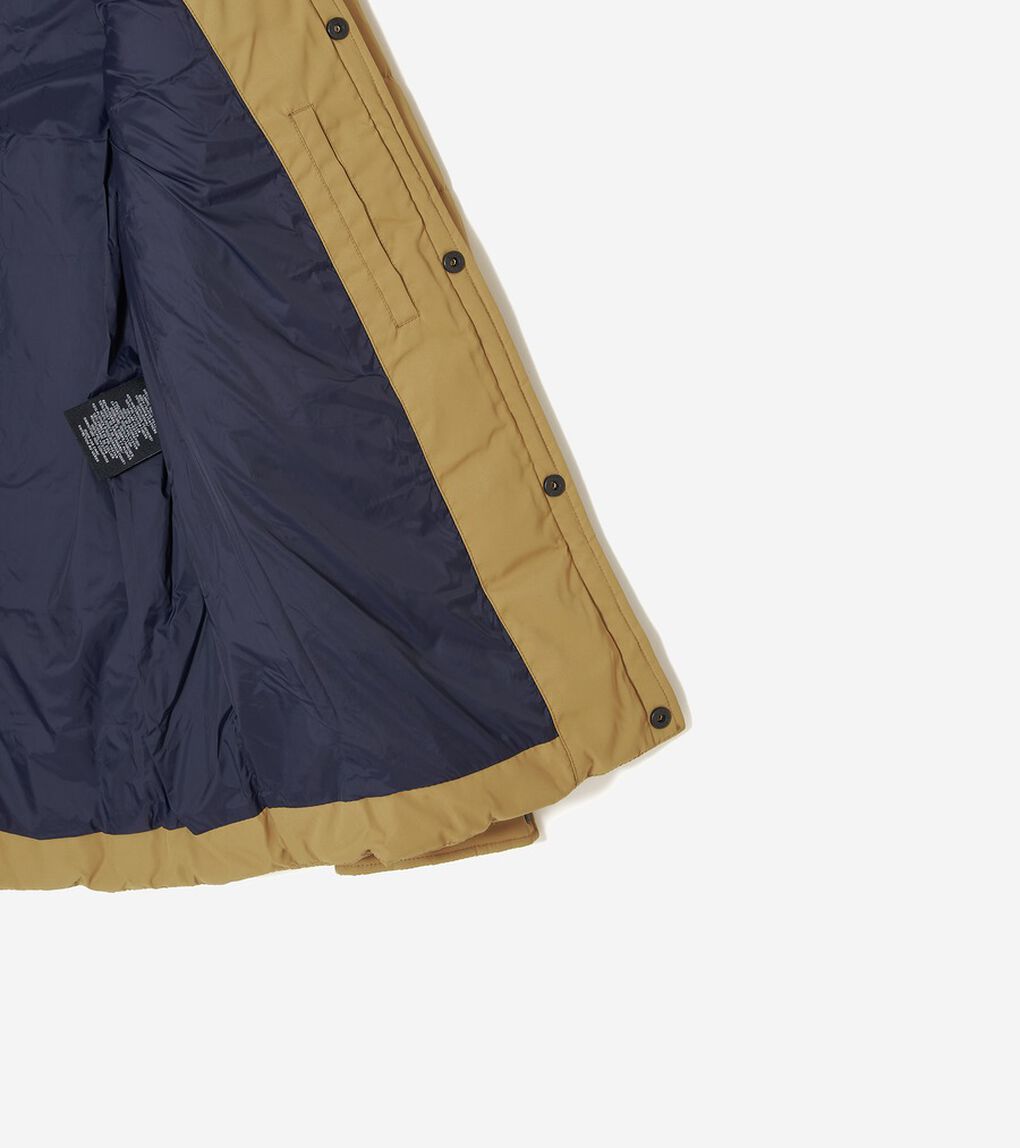 ボックス キルト ダウン シャツ ジャケット mens.