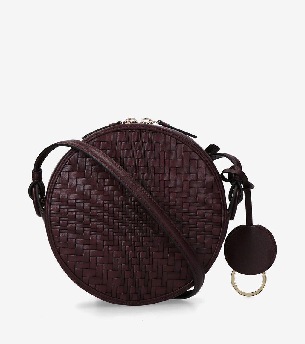 グランド アンビション ウォーブン レザー サークル バッグ womens.