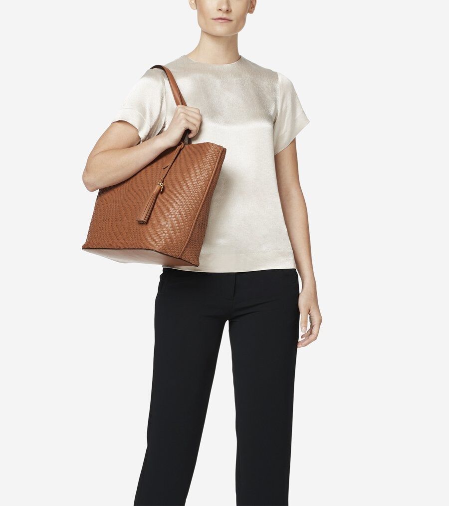 ジェネヴィーヴ ウォーブン トート womens. 39000 | COLE_HAAN