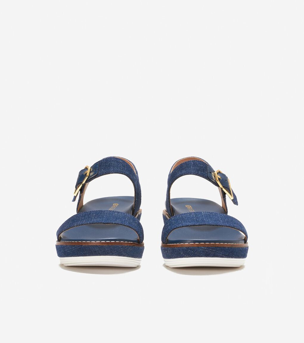 オリジナルグランド フラットフォーム ウェッジ サンダル womens.