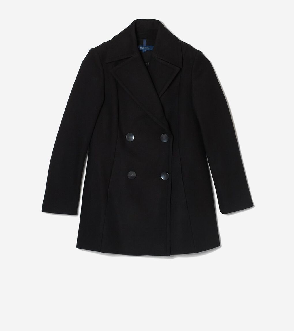 ファインウールツイルピーコート womens.